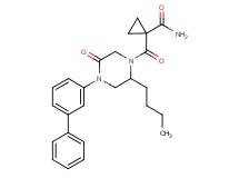 1-{[4-(3-biphenylyl)-2-butyl-5-oxo-1-piperazinyl]carbonyl}cyclopropanecarboxamide