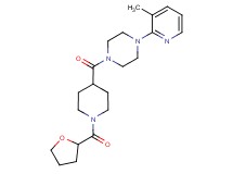 1-(3-methyl-2-pyridinyl)-4-{[1-(tetrahydro-2-furanylcarbonyl)-4-piperidinyl]carbonyl}piperazine