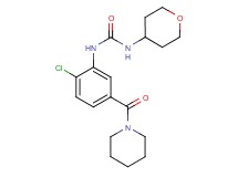 N-[2-chloro-5-(piperidin-1-ylcarbonyl)phenyl]-N'-(tetrahydro-2H-pyran-4-yl)urea