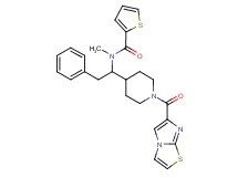 N-{1-[1-(imidazo[2,1-b][1,3]thiazol-6-ylcarbonyl)-4-piperidinyl]-2-phenylethyl}-N-methyl-2-thiophenecarboxamide