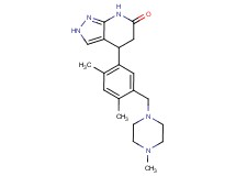 4-{2,4-dimethyl-5-[(4-methylpiperazin-1-yl)methyl]phenyl}-2,4,5,7-tetrahydro-6H-pyrazolo[3,4-b]pyridin-6-one