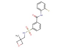 N-(2-fluorophenyl)-3-({[(3-methyloxetan-3-yl)methyl]amino}sulfonyl)benzamide