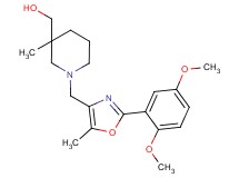 (1-{[2-(2,5-dimethoxyphenyl)-5-methyl-1,3-oxazol-4-yl]methyl}-3-methylpiperidin-3-yl)methanol