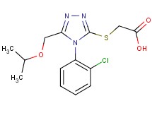 {[4-(2-chlorophenyl)-5-(isopropoxymethyl)-4H-1,2,4-triazol-3-yl]thio}acetic acid