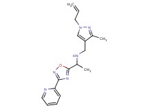 N-[(1-allyl-3-methyl-1H-pyrazol-4-yl)methyl]-1-(3-pyridin-2-yl-1,2,4-oxadiazol-5-yl)ethanamine
