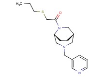 (1S*,5R*)-6-[(propylthio)acetyl]-3-(pyridin-3-ylmethyl)-3,6-diazabicyclo[3.2.2]nonane