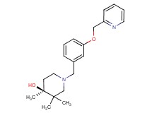 (4S*)-3,3,4-trimethyl-1-[3-(pyridin-2-ylmethoxy)benzyl]piperidin-4-ol