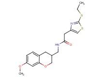 2-[2-(ethylthio)-1,3-thiazol-4-yl]-N-[(7-methoxy-3,4-dihydro-2H-chromen-3-yl)methyl]acetamide