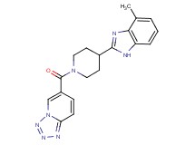 6-{[4-(4-methyl-1H-benzimidazol-2-yl)-1-piperidinyl]carbonyl}tetrazolo[1,5-a]pyridine