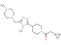 1-({5-[1-(cyclopropylacetyl)piperidin-4-yl]-4-methyl-4H-1,2,4-triazol-3-yl}methyl)-4-methylpiperazine