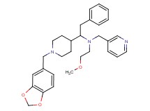 1-[1-(1,3-benzodioxol-5-ylmethyl)-4-piperidinyl]-N-(2-methoxyethyl)-2-phenyl-N-(3-pyridinylmethyl)ethanamine