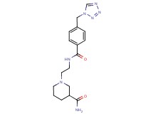 1-(2-{[4-(1H-tetrazol-1-ylmethyl)benzoyl]amino}ethyl)piperidine-3-carboxamide