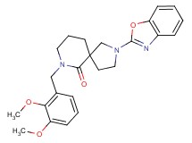 2-(1,3-benzoxazol-2-yl)-7-(2,3-dimethoxybenzyl)-2,7-diazaspiro[4.5]decan-6-one