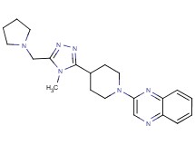 2-{4-[4-methyl-5-(pyrrolidin-1-ylmethyl)-4H-1,2,4-triazol-3-yl]piperidin-1-yl}quinoxaline