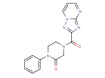 1-phenyl-4-([1,2,4]triazolo[1,5-a]pyrimidin-2-ylcarbonyl)-2-piperazinone