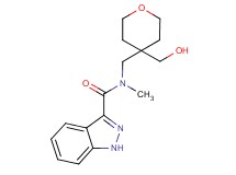 N-{[4-(hydroxymethyl)tetrahydro-2H-pyran-4-yl]methyl}-N-methyl-1H-indazole-3-carboxamide