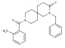 2-benzyl-9-(2-methylbenzoyl)-2,9-diazaspiro[5.5]undecan-3-one