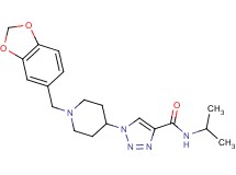 1-[1-(1,3-benzodioxol-5-ylmethyl)-4-piperidinyl]-N-isopropyl-1H-1,2,3-triazole-4-carboxamide