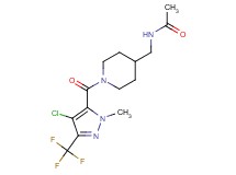 N-[(1-{[4-chloro-1-methyl-3-(trifluoromethyl)-1H-pyrazol-5-yl]carbonyl}-4-piperidinyl)methyl]acetamide