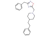 1-[(3-benzyl-1,2,4-oxadiazol-5-yl)methyl]-4-(2-phenylethyl)piperidine