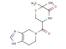 2,2-dimethyl-5-(1,4,6,7-tetrahydro-5H-imidazo[4,5-c]pyridin-5-ylcarbonyl)thiomorpholin-3-one