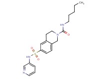 N-pentyl-6-[(pyridin-3-ylamino)sulfonyl]-3,4-dihydroisoquinoline-2(1H)-carboxamide