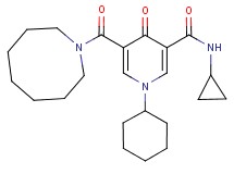 5-(1-azocanylcarbonyl)-1-cyclohexyl-N-cyclopropyl-4-oxo-1,4-dihydro-3-pyridinecarboxamide