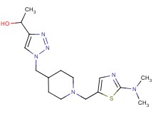 1-{1-[(1-{[2-(dimethylamino)-1,3-thiazol-5-yl]methyl}-4-piperidinyl)methyl]-1H-1,2,3-triazol-4-yl}ethanol bis(trifluoroacetate) (salt)