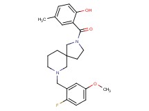 2-{[7-(2-fluoro-5-methoxybenzyl)-2,7-diazaspiro[4.5]dec-2-yl]carbonyl}-4-methylphenol