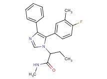 2-[5-(4-fluoro-3-methylphenyl)-4-phenyl-1H-imidazol-1-yl]-N-methylbutanamide