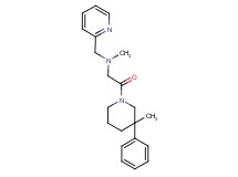 N-methyl-2-(3-methyl-3-phenylpiperidin-1-yl)-2-oxo-N-(pyridin-2-ylmethyl)ethanamine
