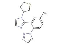 1-{4-methyl-2-[1-(tetrahydro-3-thienyl)-1H-imidazol-2-yl]phenyl}-1H-pyrazole