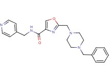 2-[(4-benzyl-1-piperazinyl)methyl]-N-(4-pyridinylmethyl)-1,3-oxazole-4-carboxamide