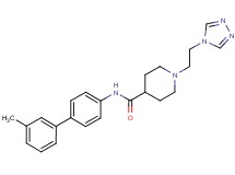 N-(3'-methylbiphenyl-4-yl)-1-[2-(4H-1,2,4-triazol-4-yl)ethyl]piperidine-4-carboxamide