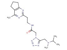 2-(5-{[isopropyl(methyl)amino]methyl}-1H-tetrazol-1-yl)-N-[2-(4-methyl-6,7-dihydro-5H-cyclopenta[d]pyrimidin-2-yl)ethyl]acetamide