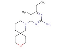 4-ethyl-5-methyl-6-(9-oxa-2-azaspiro[5.5]undec-2-yl)pyrimidin-2-amine