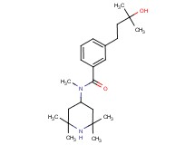 3-(3-hydroxy-3-methylbutyl)-N-methyl-N-(2,2,6,6-tetramethyl-4-piperidinyl)benzamide
