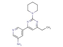 5-(6-ethyl-2-piperidin-1-ylpyrimidin-4-yl)pyridin-3-amine