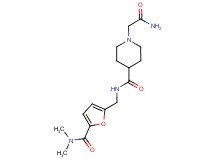 1-(2-amino-2-oxoethyl)-N-({5-[(dimethylamino)carbonyl]-2-furyl}methyl)-4-piperidinecarboxamide