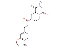 8-[3-(3-methoxy-4-methylphenyl)propanoyl]-2-methyltetrahydro-2H-pyrazino[1,2-a]pyrazine-1,4(3H,6H)-dione