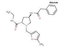 (4R)-N-ethyl-1-[(5-methyl-2-furyl)methyl]-4-[(phenylacetyl)amino]-L-prolinamide