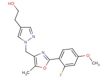 2-(1-{[2-(2-fluoro-4-methoxyphenyl)-5-methyl-1,3-oxazol-4-yl]methyl}-1H-pyrazol-4-yl)ethanol