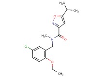 N-(5-chloro-2-ethoxybenzyl)-5-isopropyl-N-methyl-3-isoxazolecarboxamide