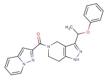 3-(1-phenoxyethyl)-5-(pyrazolo[1,5-a]pyridin-2-ylcarbonyl)-4,5,6,7-tetrahydro-1H-pyrazolo[4,3-c]pyridine