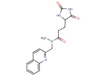 3-(2,5-dioxo-4-imidazolidinyl)-N-methyl-N-(2-quinolinylmethyl)propanamide