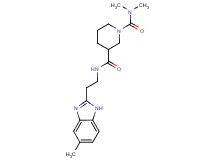 N~1~,N~1~-dimethyl-N~3~-[2-(5-methyl-1H-benzimidazol-2-yl)ethyl]-1,3-piperidinedicarboxamide