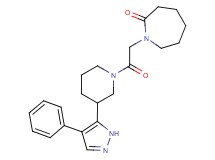 1-{2-oxo-2-[3-(4-phenyl-1H-pyrazol-5-yl)piperidin-1-yl]ethyl}azepan-2-one