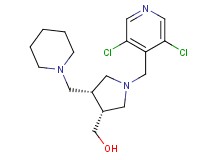 [(3R*,4R*)-1-[(3,5-dichloropyridin-4-yl)methyl]-4-(piperidin-1-ylmethyl)pyrrolidin-3-yl]methanol