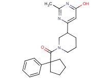 2-methyl-6-{1-[(1-phenylcyclopentyl)carbonyl]-3-piperidinyl}-4-pyrimidinol