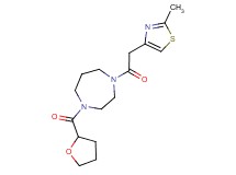 1-[(2-methyl-1,3-thiazol-4-yl)acetyl]-4-(tetrahydro-2-furanylcarbonyl)-1,4-diazepane